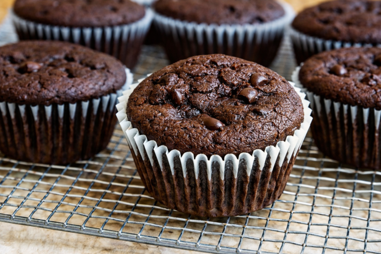 Chocolate Chocolate Chip Muffins
